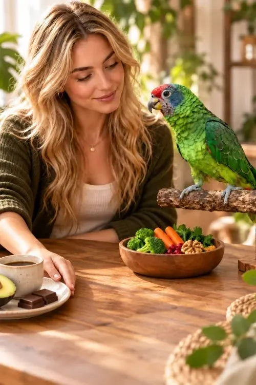 Wat mag een papegaai niet eten? + veilige lijst