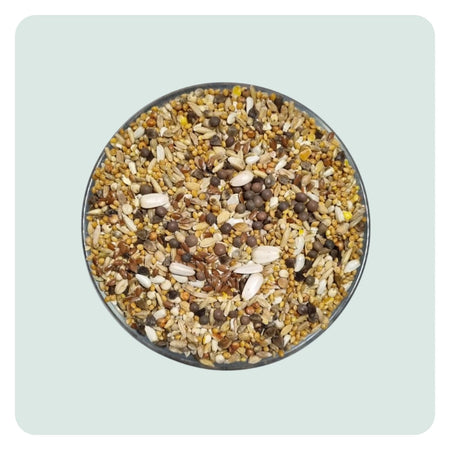 Kakariki basis zadenmengeling met millet, kanariezaad, wikke en lijnzaad | Greenparrotshop